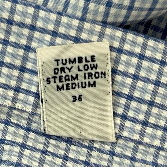 Ralph Lauren Polo Men's Blue Checkered Plaid Button Up Dress Shirt 16.5  34/35 - Picture 10 of 11